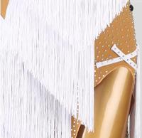 Robe de performance pour concours de danse latine LQ459, robe de danse latine, jupe à franges amincissante, costume de danse pour examen artistique