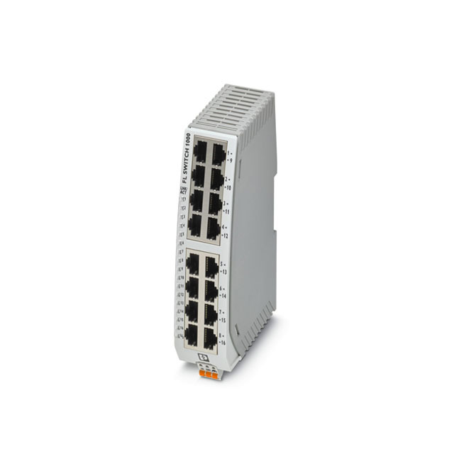 Narrow Ethernet Switch Sixteen RJ45 Ports 10/100 Mbps All Ports Automatic 1085255 Industrial Ethernet Switch