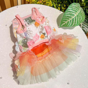 Qbellpet été animal de compagnie princesse vêtements robe pour animaux de compagnie pour jupe été <span class=keywords><strong>chien</strong></span> mariage York Chihuahua caniche pour chiens jupes chat robes - Product Image 2