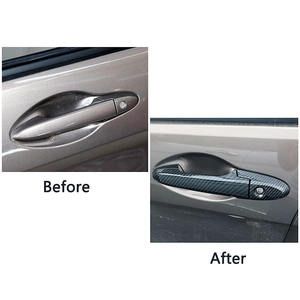 Kohle faser Auto Türgriff Schüssel Abdeckung Verkleidung schützen für Honda City Grace Ballade 2014 2015 2016 2017 2018 2019 Außen Styling - Product Image 2