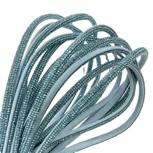S577 nouveau coton strass bandes cristal corde Bling strass cordon pour la décoration de chaussures 7mm