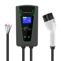 Borne de recharge murale pour véhicule électrique 7 kW Type 2, station de recharge AC pour maison au Royaume-Uni, chargeur intelligent certifié CE IEC62196-2