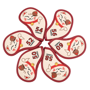 Fundas Protectoras para Palos <span class=keywords><strong>de</strong></span> <span class=keywords><strong>Golf</strong></span> Efunist Personalizadas, <span class=keywords><strong>de</strong></span> Cuero PU, Juego <span class=keywords><strong>de</strong></span> 6 Piezas, Impermeables, con Diseño <span class=keywords><strong>de</strong></span> Gato Adorable, Cierre <span class=keywords><strong>de</strong></span> Velcro - Product Image 6