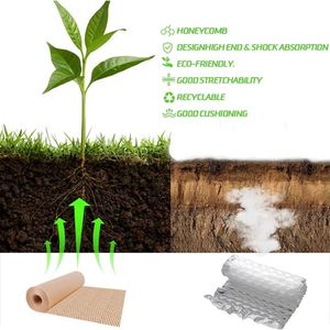 <span class=keywords><strong>Papier</strong></span> d'emballage en nid d'abeille biodégradable respectueux de l'environnement - Emballage protecteur - Taille et couleur personnalisées - Améliore l'efficacité de l'emballage - Product Image 3