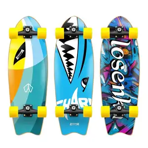 7 Ply Maple 32 Zoll Adult Großhandel Land Surf Skateboard Surfing Skateboard