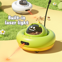 Jouet pour chat électrique rechargeable à laser, distributeur automatique de nourriture pour animaux de compagnie avec baguette de stimulation pour chat