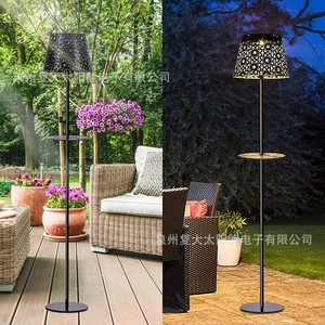 Lampe solaire de jardin LED extérieure étanche en fer forgé avec panneau solaire pour la décoration de patio - Product Image 2
