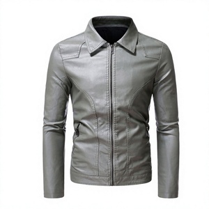 Veste en cuir pour homme personnalisable, imperméable, respirante, pour l'hiver, en cuir de vache, col montant. - Product Image 1