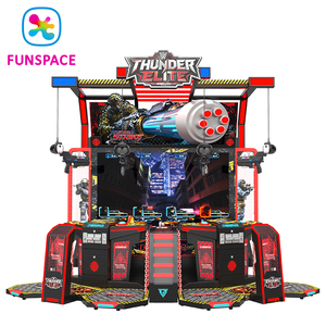Funspace <span class=keywords><strong>VR</strong></span> Thunder Elite, machine d'arcade <span class=keywords><strong>VR</strong></span> à 4 joueurs, style cyberpunk, pour usage commercial, en salle, pour garderies, fonctionnant à monnayeur, avec <span class=keywords><strong>5</strong></span> jeux - Product Image 2