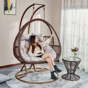 Chaise suspendue en rotin pour jardin moderne, mobilier d'extérieur, balançoire de patio, prix abordable, vente directe usine - Product Image 4