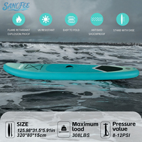 Planche de paddle gonflable tout-terrain ultra-légère ISUP avec tapis antidérapant pour débutants et adultes