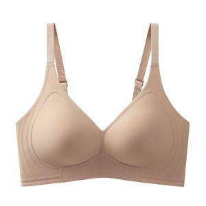 Sujetador sin aros para mujer, con soporte de gel invisible, efecto segunda piel, anti-caída y push-up, con diseño de letras - Product Image 6