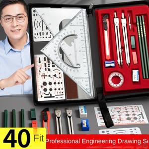 Mühendislik mekanik çizim araçları kolej öğrencilerinin sivil mimari profesyonel plastik düz cetvel tarak ölçer - Product Image 5