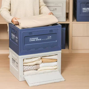 Icen YJ13 Qunature Multifunction Camping <b>Outdoor</b> Home Folding Carry <b>Storage</b> <b>Box</b> Collapsible <b>Storage</b> Bin Boxes With <b>Wood</b> Lids - Product Image 3