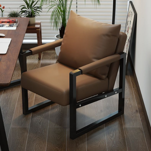 Fauteuil de salon confortable de style <span class=keywords><strong>Chesterfield</strong></span> moderne nordique, une place, pour appartement, avec structure en métal - Product Image 4