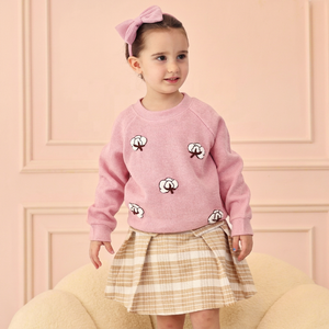 Ensembles de vêtements pour filles en tricot 3D imprimé au crochet, collection automne, ODM OEM, vente en gros Vietnam, 100% coton respirant - Product Image 1