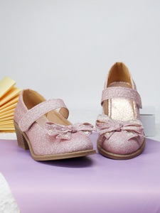 Zapatos de Tacón Alto para Niñas, Elegantes y Brillantes con Lazo, Ideales para Fiestas y Bodas, Venta al Por Mayor - Product Image 3