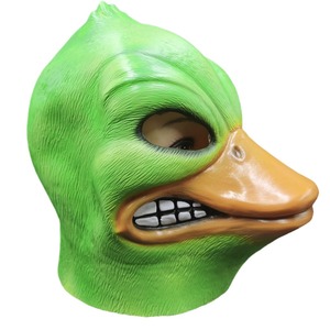 Máscara de látex de pato enojado para fiesta de Halloween, disfraz de animal, unisex, estilo divertido, material de emulsión - Product Image 3