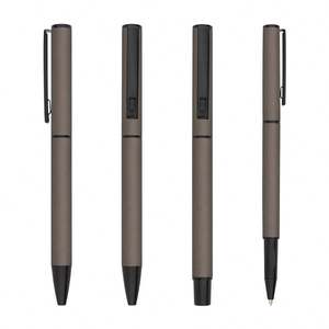 Nouveaux stylos gel promotionnels en aluminium avec finition caoutchoutée, excellents stylos à bille 1,0 mm rechargeables avec LOGO personnalisé pour promotion, cadeau d'hôtel - Product Image 5