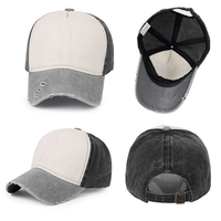 Gorra de Béisbol Deportiva Personalizada con Logotipo Bordado, Gorra de 5 Paneles de Algodón Lavado
