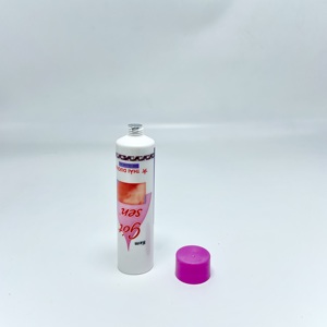 หลอดพลาสติก PE แบบด้านสำหรับเครื่องสำอาง ฝาเปิดแบบพลิก บรรจุภัณฑ์สำหรับผลิตภัณฑ์ดูแลผิว 20 กรัม พิมพ์ลายและโลโก้ตามสั่ง หลอดครีมกันแดด - Product Image 2
