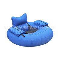 Nouveau siège de pêche gonflable en PVC avec dossier, housse de chaise de pêche, cercle de pêche, flotteur d'eau