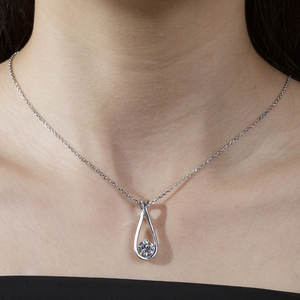 สร้อยคอจี้รูปหยดน้ำหมุนได้ MSN-1072 Messi Jewelry สำหรับผู้หญิง สร้อยคอเจ้าสาว - Product Image 4