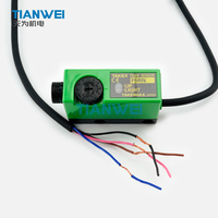 Amplificateur à fibre optique TAKEX F5RN série F5, LED rouge, sortie NPN, grand bouton de réglage, câble de 2 m, contrôleur de capteur à fibre