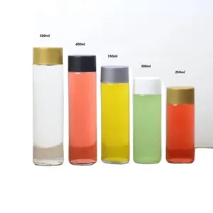 MAYSURE Custom Logo Empty Transparent 300ml High Flint Juice Drink Beverage Mineral Water Voss Plastic Bottle
