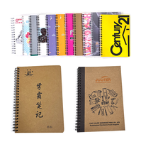 Bloc-notes en papier kraft personnalisé en spirale, planificateur de journal imprimé, bobine torique A4 A5, cahier d'exercice pour étudiant