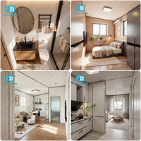Chine 20 pieds 40 pieds Maison préfabriquée modulaire extensible Maisons préfabriquées à faible coût Maisons en conteneurs pliables Bureau pour hôtel