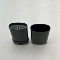 Haute Qualité 15ml Blanc/Noir Ovale Baume À Lèvres En Plastique Déodorant Bâton Conteneur Tube Rond Bâton Solaire avec Couvercle Joint En Gros