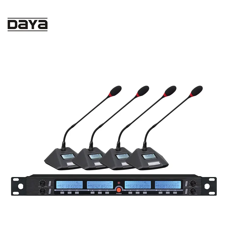 DAYA Facebook Live Stream Lavalier Handheld Lapel Mic K8 K9 K35 UHF Wireless Condenser Gooseneck Conference Microphone System FM