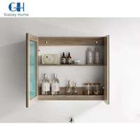 Ensemble de vanité de salle de bain en mélamine, Style personnalisé pratique multicouche suspendu au mur pour toilettes, offre spéciale