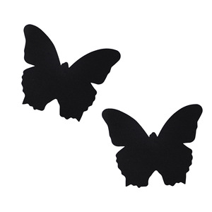 Cubrepezones Negros con Forma de Mariposa, Estrella, Corazón y Cruz, Máscara de Pecho para Adultos, Juego Erótico - Product Image 2