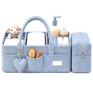Panier de rangement pour couches et lingettes pour bébé avec inserts amovibles - Product Image 1
