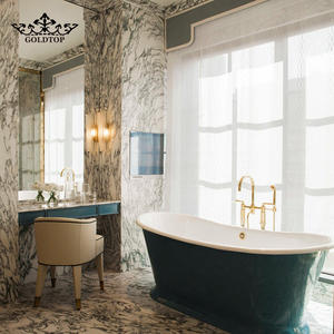 Losas de Mármol Arabescato GOLDTOP Fouquets para Proyectos Hoteleros en Nueva York, para Encimeras de Baño y Revestimientos de Pared - Product Image 2