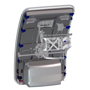 Dawang Aircraft Door Fitting Alliage d'aluminium usiné CNC et acier inoxydable Fraisage Tournant Conception légère - Product Image 1