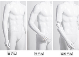 Haute qualité moins cher <span class=keywords><strong>Vintage</strong></span> sans tête homme corps entier blanc Muscle Stand mâle costume affichage fibre de verre torse <span class=keywords><strong>Mannequin</strong></span> à <span class=keywords><strong>vendre</strong></span> - Product Image 3