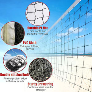 Filet de volley-ball anti-affaissement de taille réglementaire 2026 |   Résistant aux intempéries et durable |   Personnalisable pour les <span class=keywords><strong>jeux</strong></span> de famille en plein air, sur la plage ou dans le jardin - Product Image 3