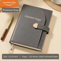 Carnet de notes personnalisé A5 en similicuir grainé PVC avec boucle magnétique et porte-stylo pour entreprises et collectivités