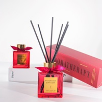 Diffuseur à bâtonnets en verre sans alcool 100 ml – Ensemble écologique pour parfum d'intérieur, huile essentielle, décoration maison, désodorisant – OEM ODM Marque Privée