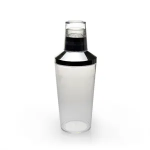 custom branded bar plastic cocktail shaker set