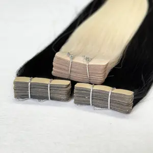 Remy Double Drawn Virgin Cuticle Aligned 100human Human Hair Tape In Extensions