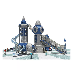 Série de toboggans extérieurs Space Rocket : équipement de jeux pour enfants utilisable dans les espaces publics des communautés résidentielles. - Product Image 2