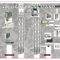 Support de scène d'éclairage DJ en aluminium avec plaque de base Tour pour les stands d'exposition Truss Displays