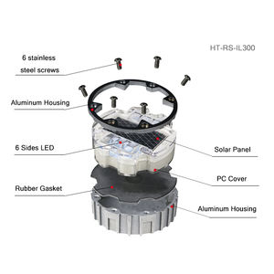 DPWH Aprobado 6 LED Solar Cat Eye <span class=keywords><strong>Road</strong></span> Marker <span class=keywords><strong>Road</strong></span> fábrica precio bajo reflectores de luz de carretera alimentados por energía solar - Product Image 3