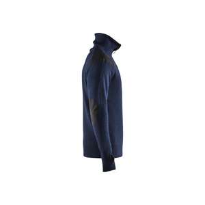BLAKLADER - 4630107186984XL Suéter de lana Azul marino oscuro/Gris oscuro-EAN 7330509754412 WORK HOODIES - Product Image 4