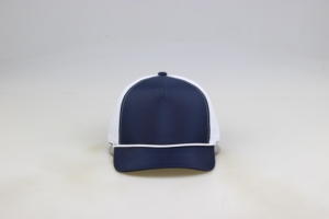 Casquette de baseball pour homme, style trucker, 5 panneaux, en polyester, respirante, imperméable, personnalisable, vierge, avec perforations découpées au laser, pour golfeurs - Product Image 3