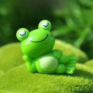 Figurines de grenouilles en gros, décorations miniatures de grenouilles, breloques grenouilles Kawaii pour micro-paysages et jardins féeriques - Product Image 5